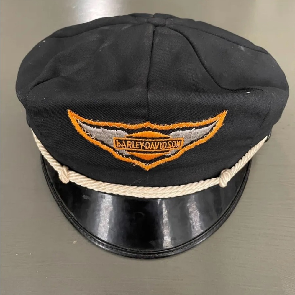 Vintage Harley Davidson Captains Cap. Mid 50’s-60’s
